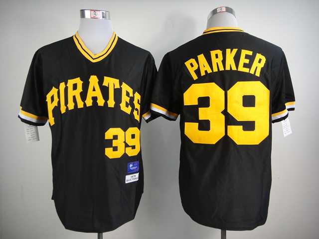 Pittsburgh Pirates #39 Parker Black Throwback Pullover Cool Base Jerseys,We sell and wholesale Pittsburgh Pirates #39 Parker Black Throwback Pullover Cool Base Jerseys on line form chian!