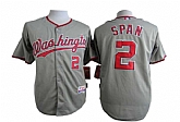 Washington Nationals #2 Denard Span Gray Cool Base Jerseys,baseball caps,new era cap wholesale,wholesale hats