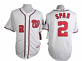 Washington Nationals #2 Denard Span White Cool Base Jerseys,baseball caps,new era cap wholesale,wholesale hats