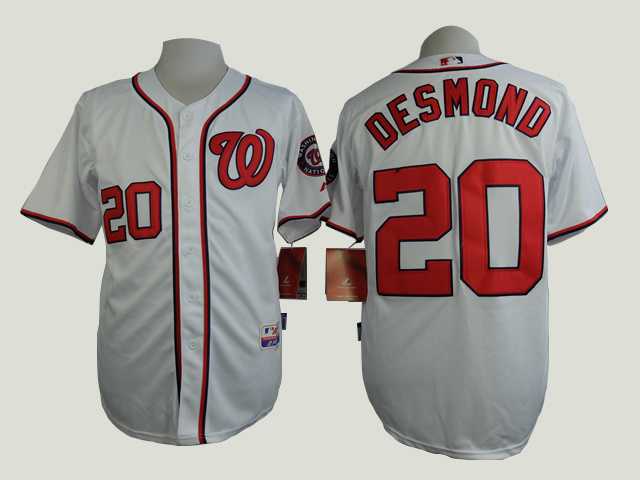 Washington Nationals #20 Lan Desmond White Cool Base Jerseys,We sell and wholesale Washington Nationals #20 Lan Desmond White Cool Base Jerseys on line form chian!