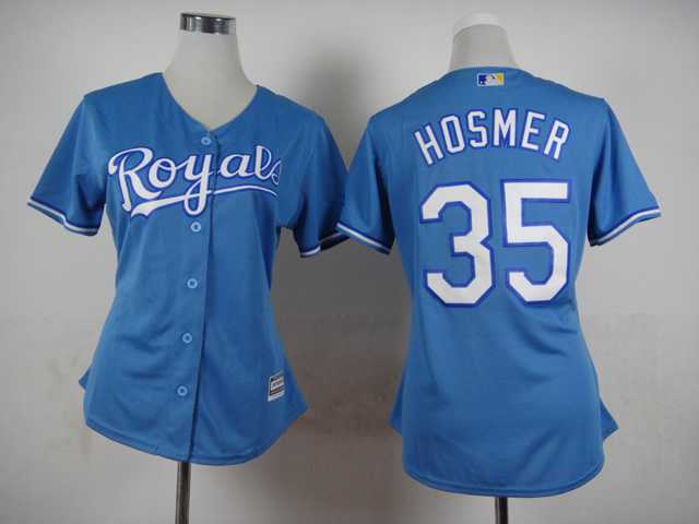 Womens Kansas City Royals #35 Eric Hosmer Light Blue Cool Base Jerseys,We sell and wholesale Womens Kansas City Royals #35 Eric Hosmer Light Blue Cool Base Jerseys on line form chian!