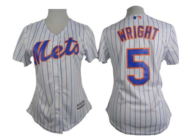 Womens New York Mets #5 David Wright 2015 White Pinstripe Jerseys,We sell and wholesale Womens New York Mets #5 David Wright 2015 White Pinstripe Jerseys on line form chian!