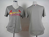 Womens St. Louis Cardinals Blank Gray Cool Base Jerseys,baseball caps,new era cap wholesale,wholesale hats