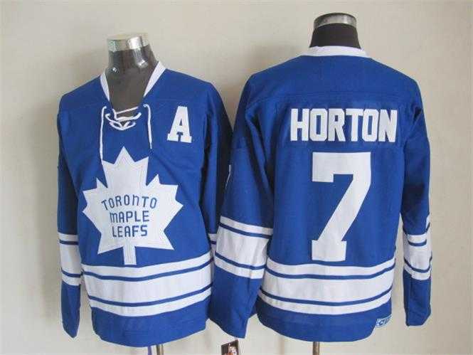 Toronto Maple Leafs #7 Tim Horton Blue CCM Throwback Jerseys,We sell and wholesale Toronto Maple Leafs #7 Tim Horton Blue CCM Throwback Jerseys on line form chian!