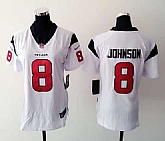 Womens Nike Houston Texans #8 Johnson White Game Jerseys