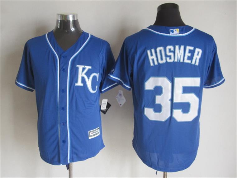 Majestic Kansas City Royals #35 Hosmer Blue MLB Stitched Jerseys,We sell and wholesale Majestic Kansas City Royals #35 Hosmer Blue MLB Stitched Jerseys on line form chian!