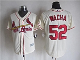 Majestic St. Louis Cardinals #52 Michael Wacha Cream MLB Stitched Jerseys