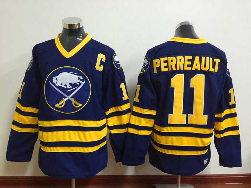 Buffalo Sabres #11 Perreault Navy Blue CCM Throwback Jerseys,We sell and wholesale Buffalo Sabres #11 Perreault Navy Blue CCM Throwback Jerseys on line form chian!