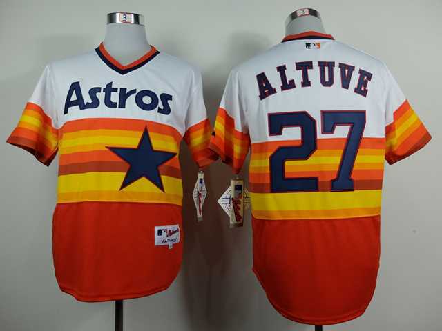 Houston Astros #27 Jose Altuve Orange Throwback Jerseys,We sell and wholesale Houston Astros #27 Jose Altuve Orange Throwback Jerseys on line form chian!