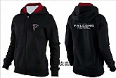 Womens Atlanta Falcons Team Logo 2015 Full Zip Hoodie-57,baseball caps,new era cap wholesale,wholesale hats