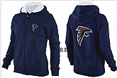 Womens Atlanta Falcons Team Logo 2015 Full Zip Hoodie-63,baseball caps,new era cap wholesale,wholesale hats