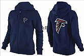Womens Atlanta Falcons Team Logo 2015 Full Zip Hoodie-68,baseball caps,new era cap wholesale,wholesale hats