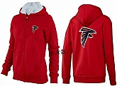 Womens Atlanta Falcons Team Logo 2015 Full Zip Hoodie-76,baseball caps,new era cap wholesale,wholesale hats