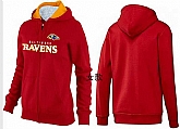 Womens Baltimore Ravens Team Logo 2015 Full Zip Hoodie-19,baseball caps,new era cap wholesale,wholesale hats
