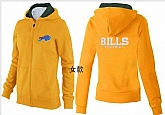 Womens Buffalo Bills Team Logo 2015 Full Zip Hoodie-28,baseball caps,new era cap wholesale,wholesale hats