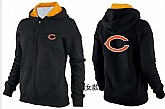 Womens Chicago Bears Team Logo 2015 Full Zip Hoodie-35,baseball caps,new era cap wholesale,wholesale hats