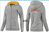 Womens Chicago Bears Team Logo 2015 Full Zip Hoodie-44,baseball caps,new era cap wholesale,wholesale hats