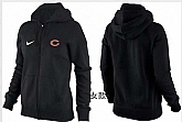 Womens Chicago Bears Team Logo 2015 Full Zip Hoodie-71,baseball caps,new era cap wholesale,wholesale hats