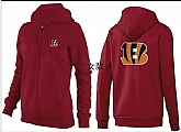 Womens Cincinnati Bengals Team Logo 2015 Full Zip Hoodie-65,baseball caps,new era cap wholesale,wholesale hats