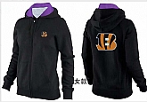 Womens Cincinnati Bengals Team Logo 2015 Full Zip Hoodie-72,baseball caps,new era cap wholesale,wholesale hats