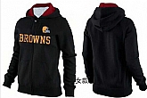 Womens Cleveland Browns Team Logo 2015 Full Zip Hoodie-21,baseball caps,new era cap wholesale,wholesale hats
