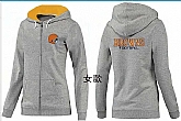 Womens Cleveland Browns Team Logo 2015 Full Zip Hoodie-27,baseball caps,new era cap wholesale,wholesale hats