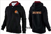 Womens Cleveland Browns Team Logo 2015 Full Zip Hoodie-31,baseball caps,new era cap wholesale,wholesale hats