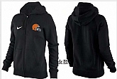 Womens Cleveland Browns Team Logo 2015 Full Zip Hoodie-62,baseball caps,new era cap wholesale,wholesale hats