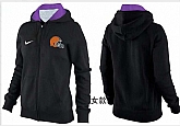 Womens Cleveland Browns Team Logo 2015 Full Zip Hoodie-71,baseball caps,new era cap wholesale,wholesale hats