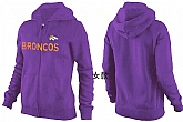 Womens Denver Broncos Team Logo 2015 Full Zip Hoodie-13,baseball caps,new era cap wholesale,wholesale hats