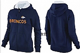 Womens Denver Broncos Team Logo 2015 Full Zip Hoodie-16