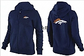 Womens Denver Broncos Team Logo 2015 Full Zip Hoodie-34,baseball caps,new era cap wholesale,wholesale hats