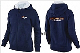 Womens Denver Broncos Team Logo 2015 Full Zip Hoodie-45,baseball caps,new era cap wholesale,wholesale hats