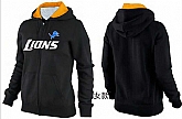 Womens Detroit Lions Team Logo 2015 Full Zip Hoodie-26,baseball caps,new era cap wholesale,wholesale hats