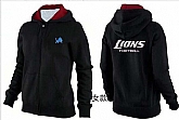 Womens Detroit Lions Team Logo 2015 Full Zip Hoodie-56,baseball caps,new era cap wholesale,wholesale hats