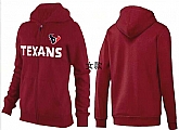 Womens Houston Texans Team Logo 2015 Full Zip Hoodie-14,baseball caps,new era cap wholesale,wholesale hats