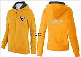 Womens Houston Texans Team Logo 2015 Full Zip Hoodie-29,baseball caps,new era cap wholesale,wholesale hats