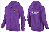 Womens Houston Texans Team Logo 2015 Full Zip Hoodie-38,baseball caps,new era cap wholesale,wholesale hats