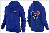 Womens Houston Texans Team Logo 2015 Full Zip Hoodie-50,baseball caps,new era cap wholesale,wholesale hats