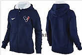 Womens Houston Texans Team Logo 2015 Full Zip Hoodie-66,baseball caps,new era cap wholesale,wholesale hats