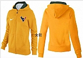 Womens Houston Texans Team Logo 2015 Full Zip Hoodie-73,baseball caps,new era cap wholesale,wholesale hats