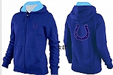 Womens Indianapolis Colts Team Logo 2015 Full Zip Hoodie-30,baseball caps,new era cap wholesale,wholesale hats