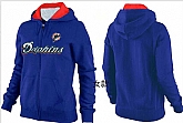Womens Miami Dolphins Team Logo 2015 Full Zip Hoodie-25,baseball caps,new era cap wholesale,wholesale hats