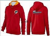 Womens Miami Dolphins Team Logo 2015 Full Zip Hoodie-31,baseball caps,new era cap wholesale,wholesale hats