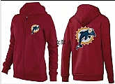 Womens Miami Dolphins Team Logo 2015 Full Zip Hoodie-54,baseball caps,new era cap wholesale,wholesale hats