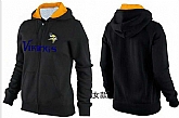 Womens Minnesota Vikings Team Logo 2015 Full Zip Hoodie-26,baseball caps,new era cap wholesale,wholesale hats