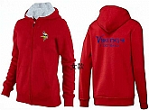Womens Minnesota Vikings Team Logo 2015 Full Zip Hoodie-59,baseball caps,new era cap wholesale,wholesale hats