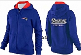 Womens New England Patriots Team Logo 2015 Full Zip Hoodie-28,baseball caps,new era cap wholesale,wholesale hats