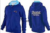 Womens New England Patriots Team Logo 2015 Full Zip Hoodie-35,baseball caps,new era cap wholesale,wholesale hats