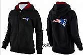 Womens New England Patriots Team Logo 2015 Full Zip Hoodie-43,baseball caps,new era cap wholesale,wholesale hats
